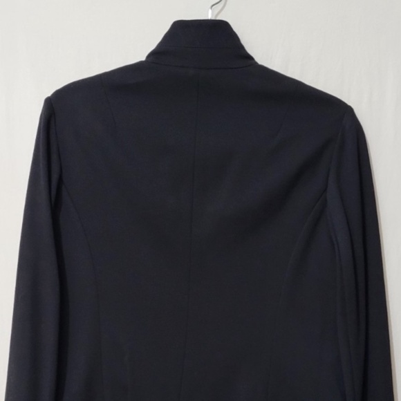 $598 Unworn Rag & Bone Slade Crepe Fabric Blazer in Black - Picture 4 of 8